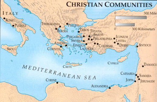 When And Where Did Christianity Originate Include A Map Please 