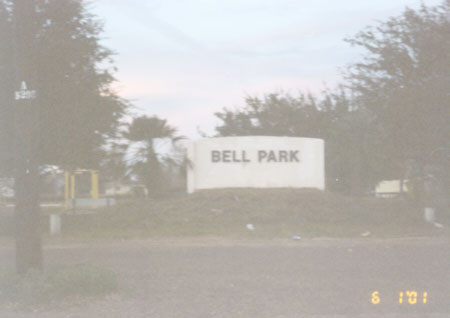 Bell Park is located on W Adkins and Industrial.  I dont think Ive ever seen anyone in the park but you cant say we dont have one.  Actually, we have two - as youll see later on this page.