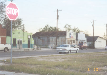 The downtown district aint what it used to be.  This is a scene along N Llano Grande Blvd, also known as FM-1015.