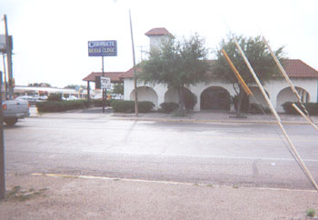 The old First National Bank building, located on the northeast part of the intersection of Broadway and Edinburg, is now the Chiropractic and Rehab clinic.