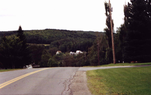 Soldier Pond road from the east side of town.