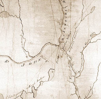 1793 map of the French settlement at Madawaska