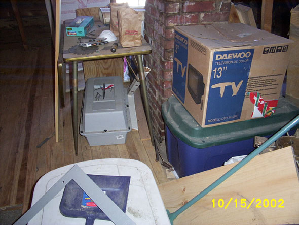 I have a feeling that it won't be easy taking this chimney apart, and I'm not looking forward to it.