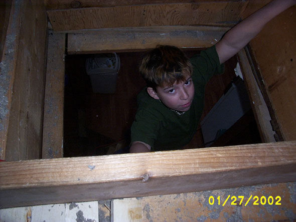 That's Dennis on his way down.