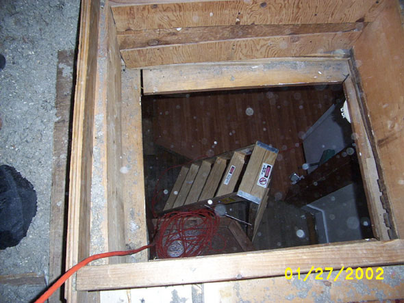 The problem with taking pictures around all of this nasty insulation is that the camera lense gets dirty fast.