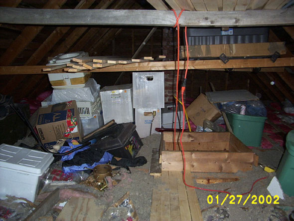 You can see my first five boards in the foreground amidst the junk.