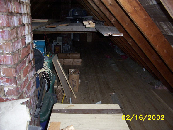 Looking north from the east side of the south chimney.