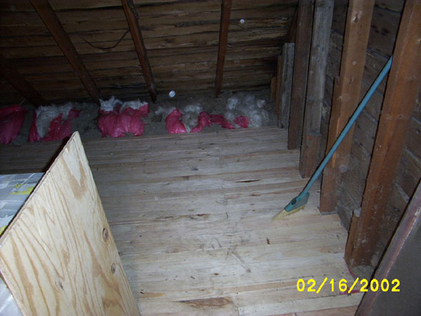 I guess the attic might benefit from a few less pictures and a little more work.
