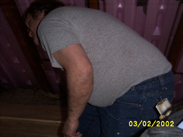 The fat guy in the gray shirt is me, by the way.