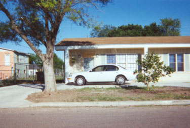 Our first house in Edcouch, at 102 S Montgomery Street, just south of the intersection of Hwy 107 and Montgomery.