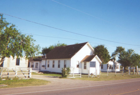 Iglesia Bautista, located on La Blanca Road, south of Hwy 107