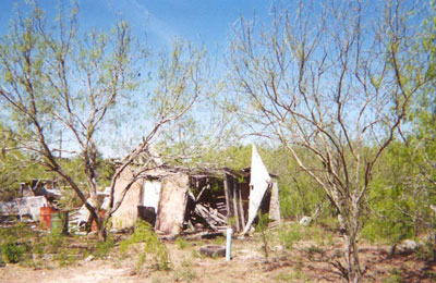 Located on  Lackland and 3rd Street,  this house has seen better days.