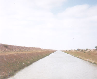 This canal crosses FM-1015, near FM-1422, between Edcouch and Lasara.