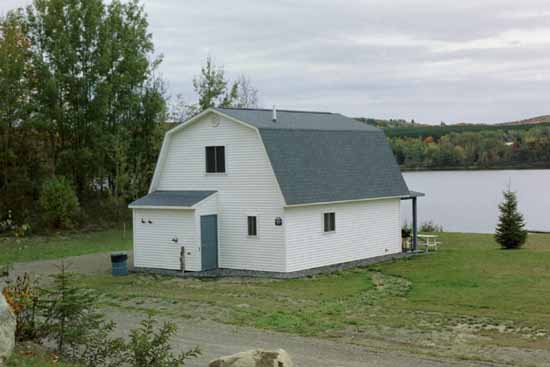 Another of the Overlook's lakeside cabins.