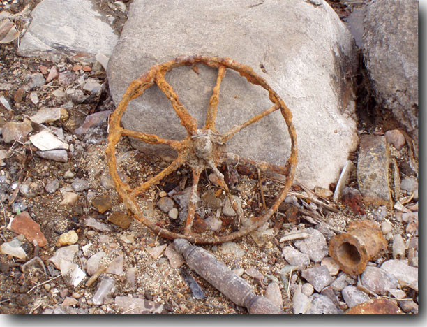 Sort of a rustic thing with spokes.