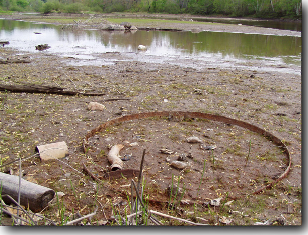 More muck, debris, and another sandbar.
